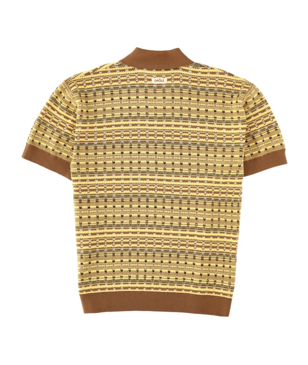 Drole de Monsieur Желтая хлопковая футболка, фото 2