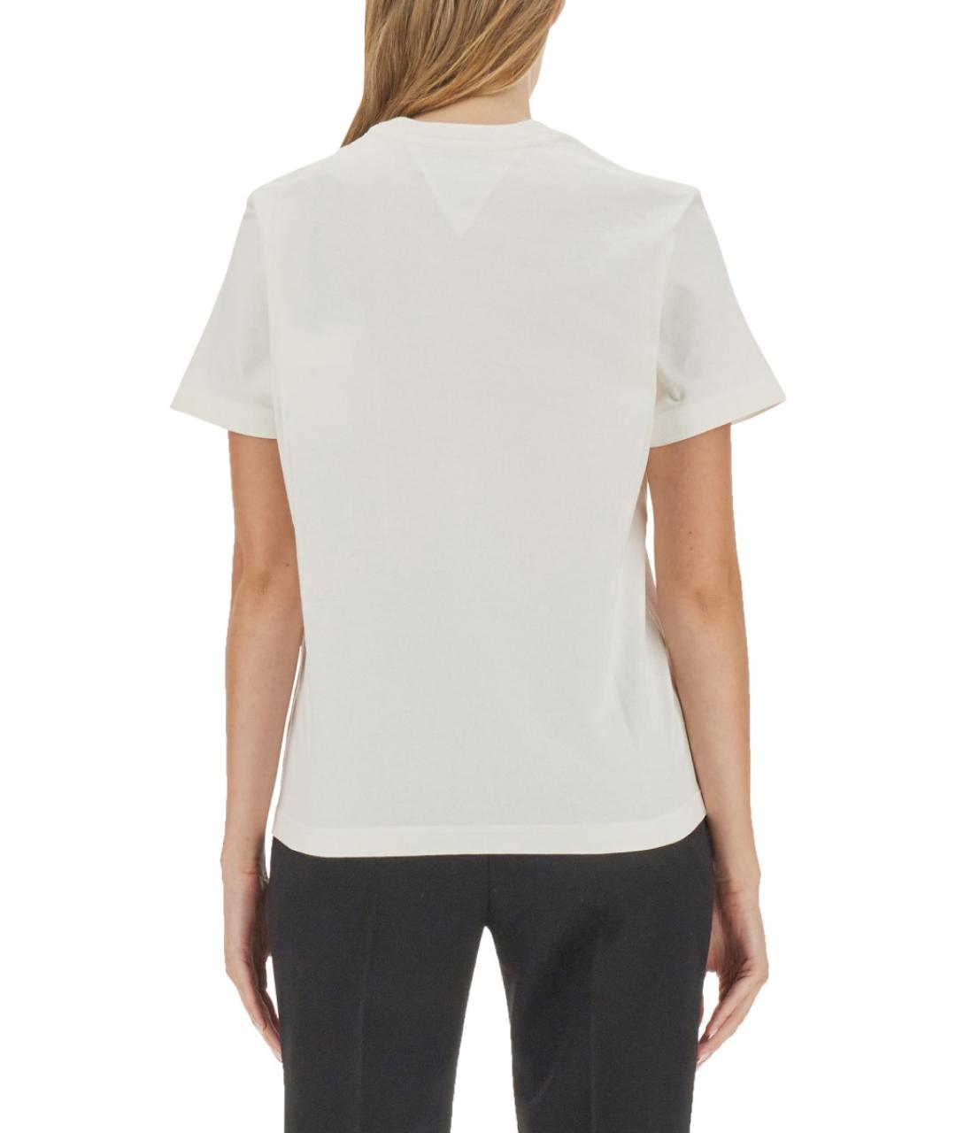 BOTTEGA VENETA Белая хлопковая футболка, фото 3