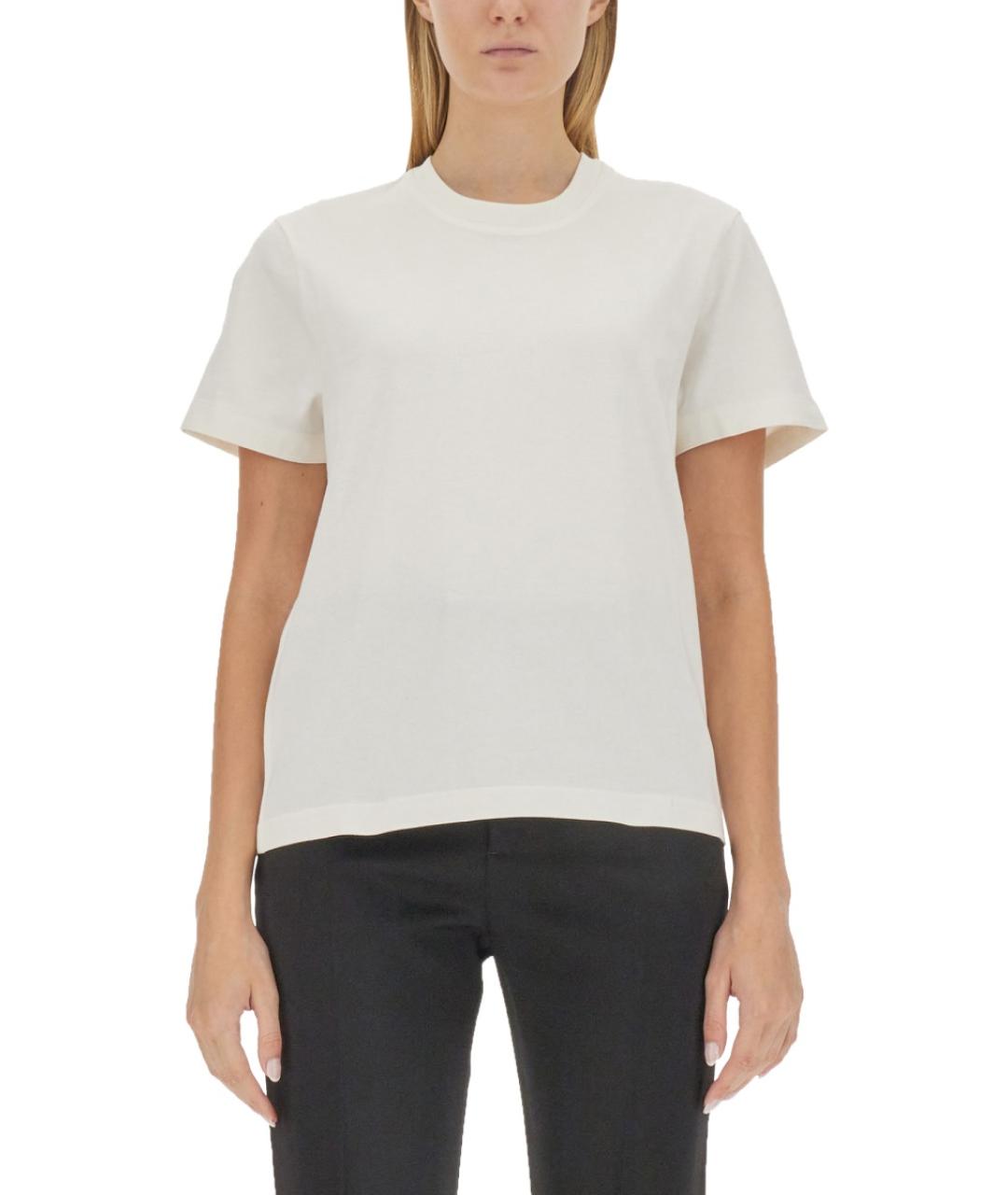 BOTTEGA VENETA Белая хлопковая футболка, фото 1