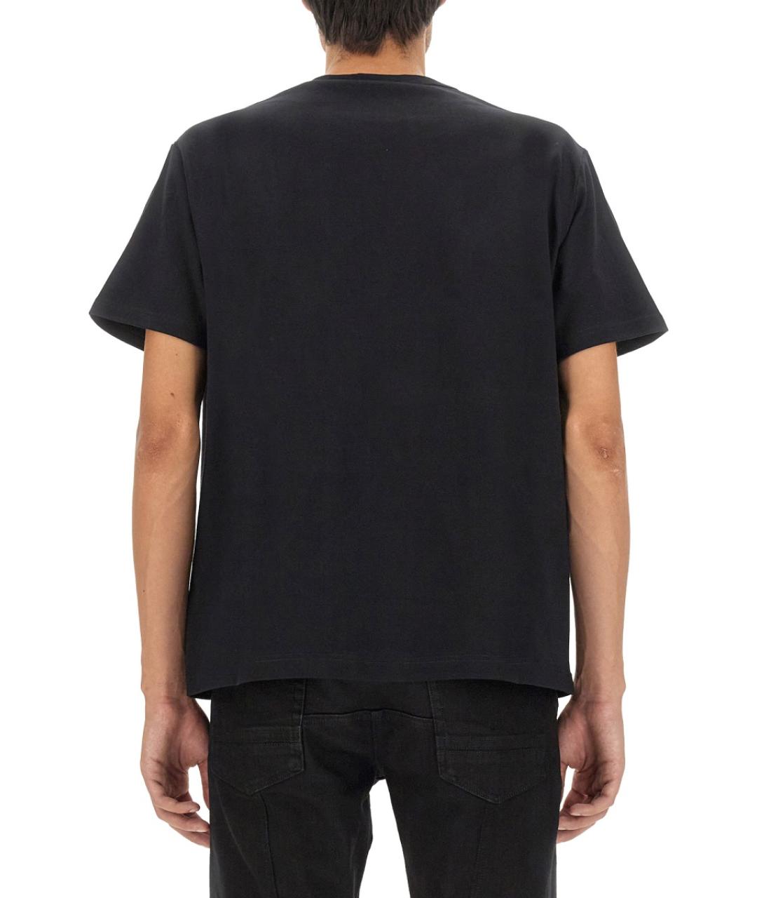 ALEXANDER MCQUEEN Черная хлопковая футболка, фото 3