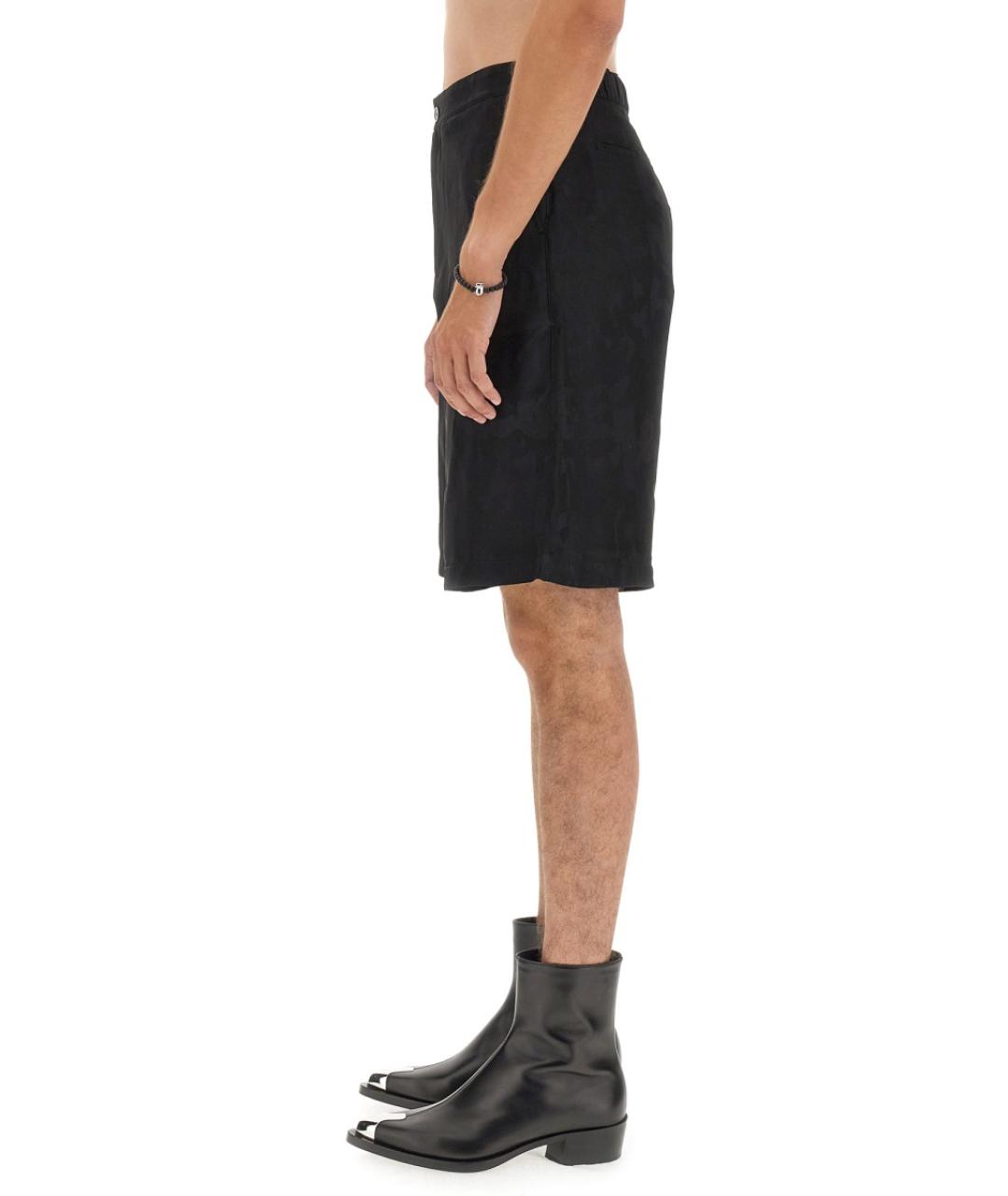 ALEXANDER MCQUEEN Черные вискозные шорты, фото 4