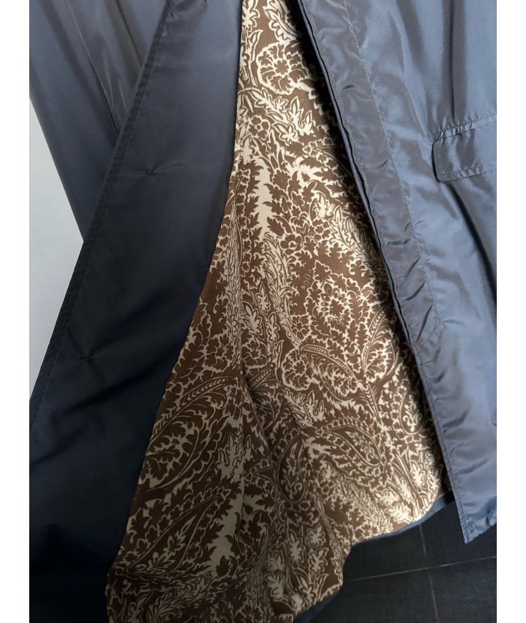 ETRO Темно-синий тренч / плащ, фото 3