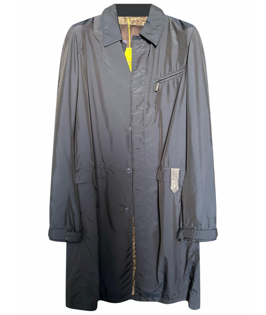 ETRO Темно-синий тренч / плащ, фото 1