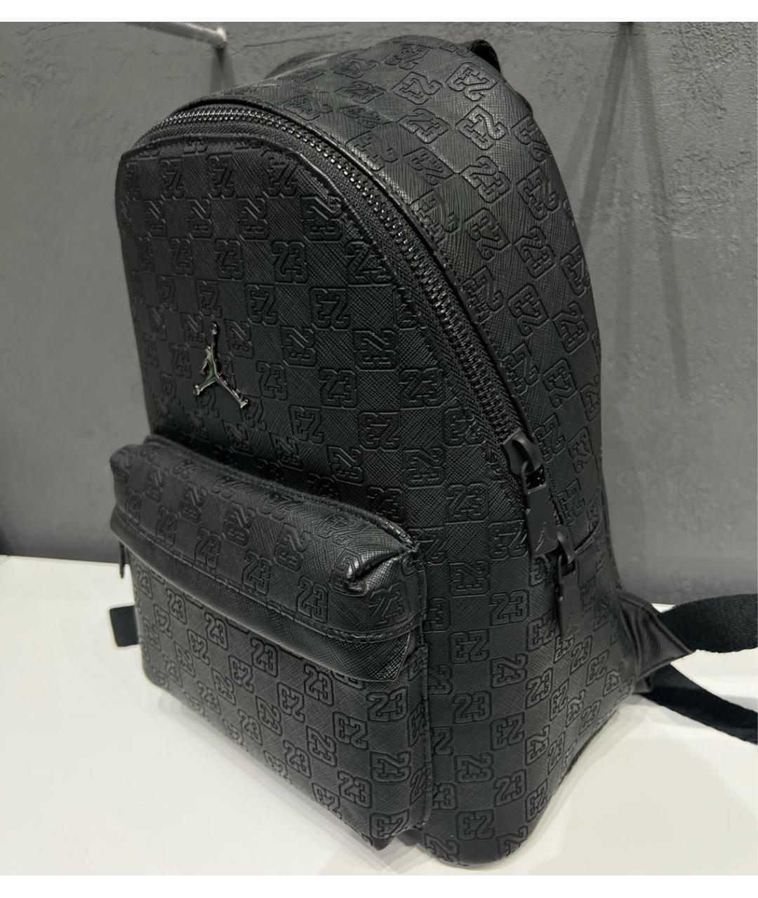 JORDAN Черный рюкзак из искусственной кожи, фото 2