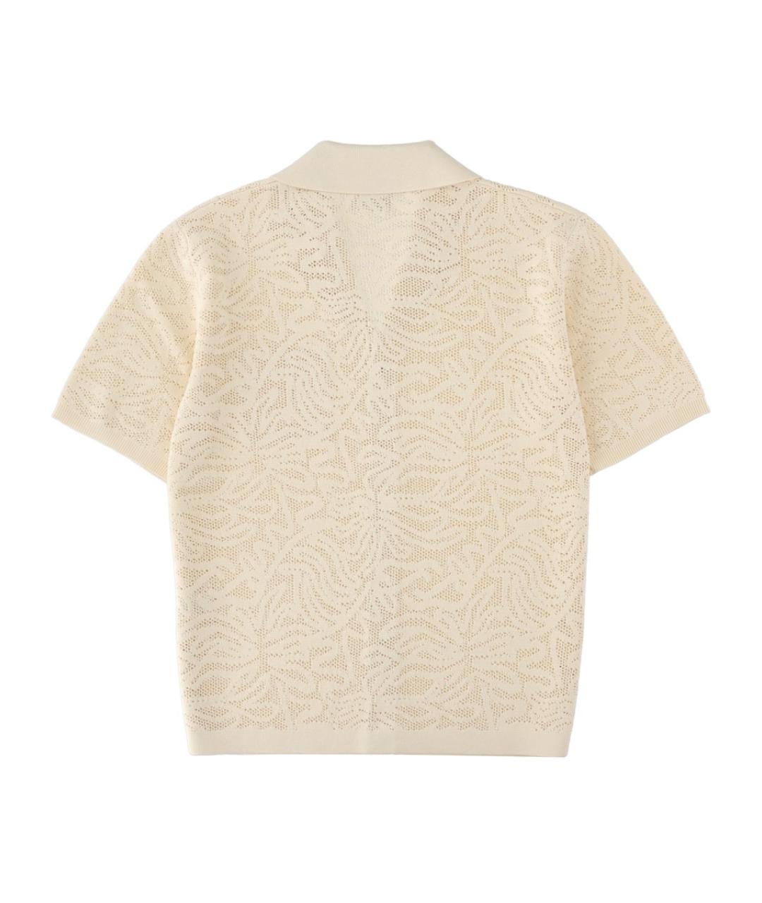 Drole de Monsieur Белая хлопковая кэжуал рубашка, фото 2