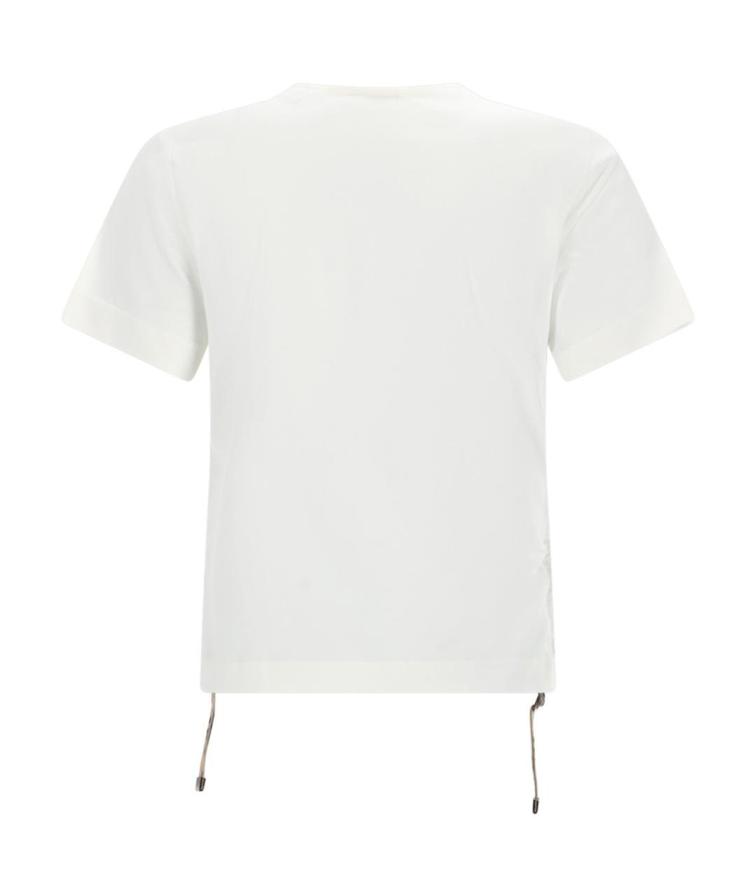BURBERRY Белая хлопковая футболка, фото 2