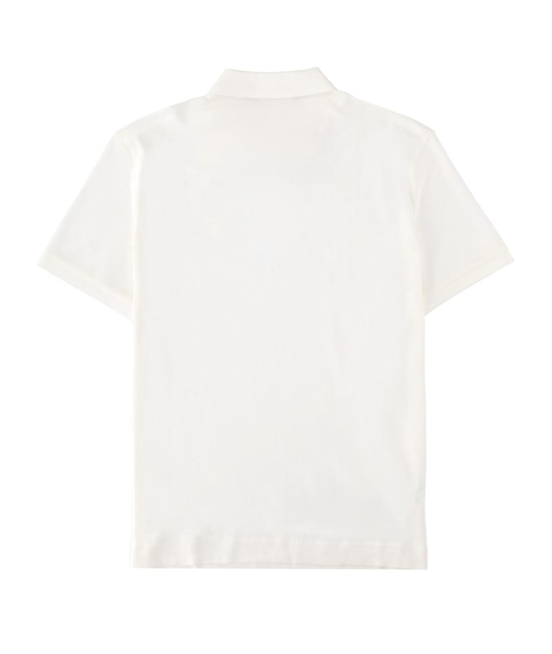 CP COMPANY Белое хлопковое поло с коротким рукавом, фото 2
