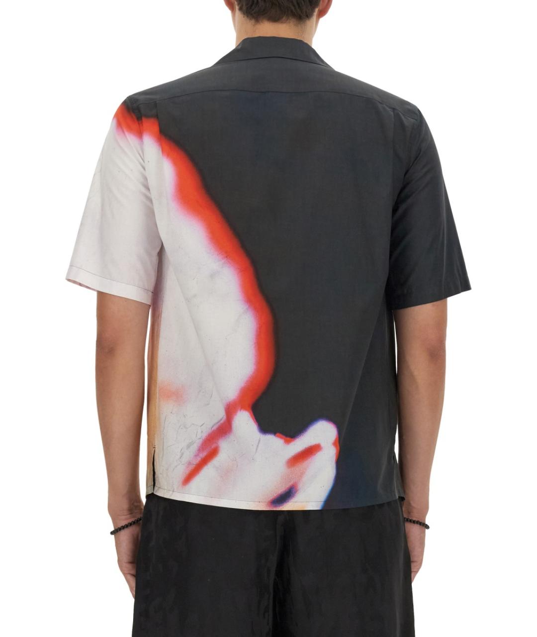 ALEXANDER MCQUEEN Мульти хлопковая кэжуал рубашка, фото 3