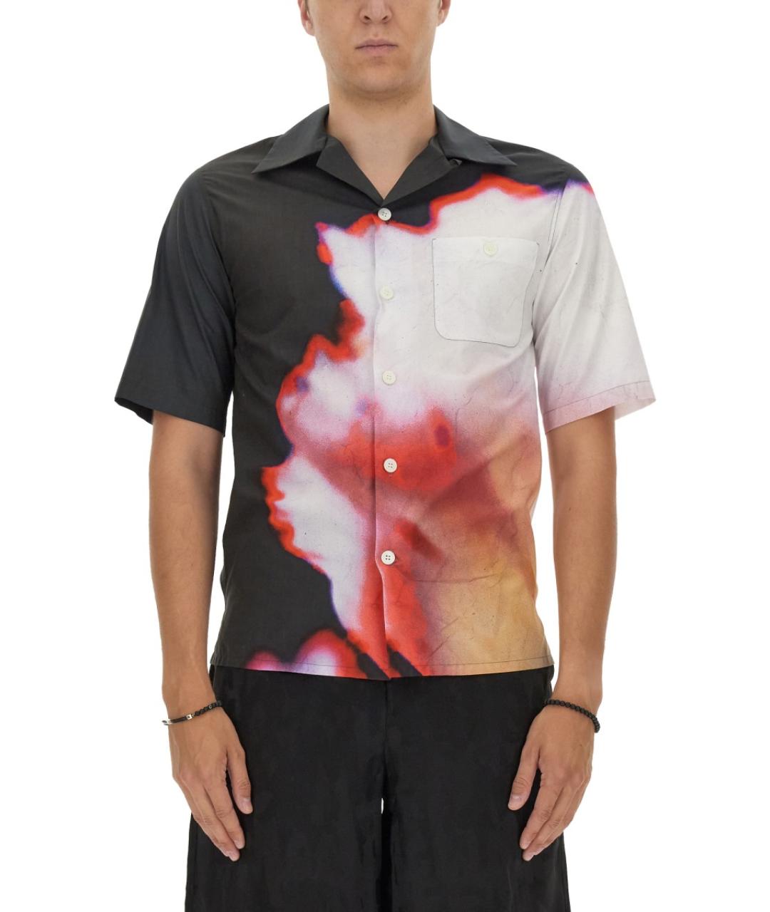 ALEXANDER MCQUEEN Мульти хлопковая кэжуал рубашка, фото 1