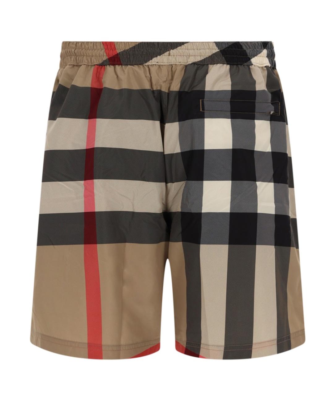 BURBERRY Бежевые полиэстеровые плавки, фото 2