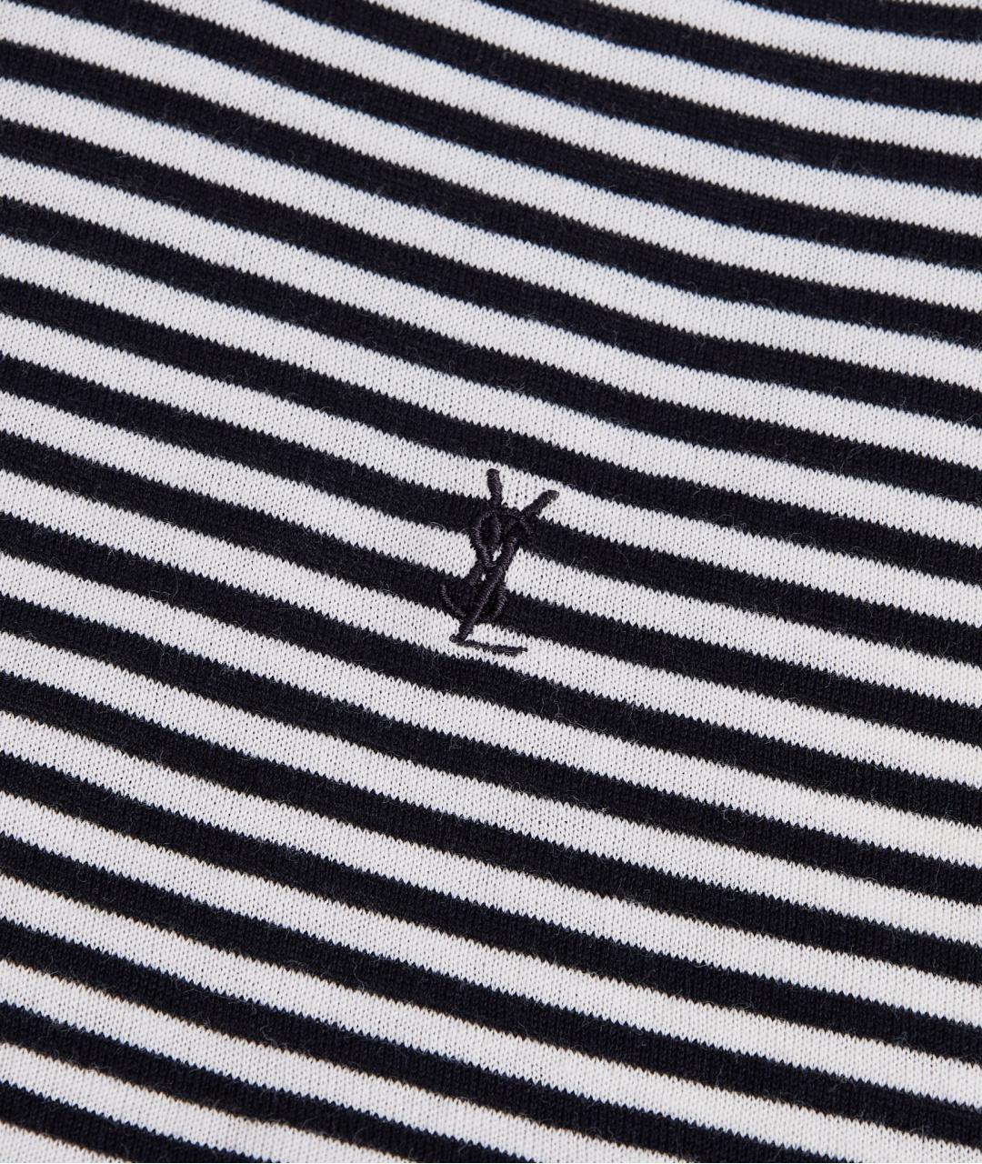 SAINT LAURENT Белая хлопковая майка, фото 5