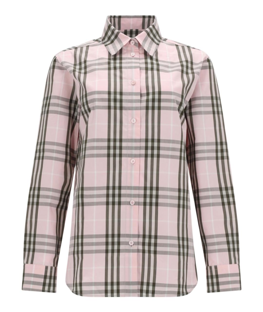 BURBERRY Розовая хлопковая рубашка, фото 1