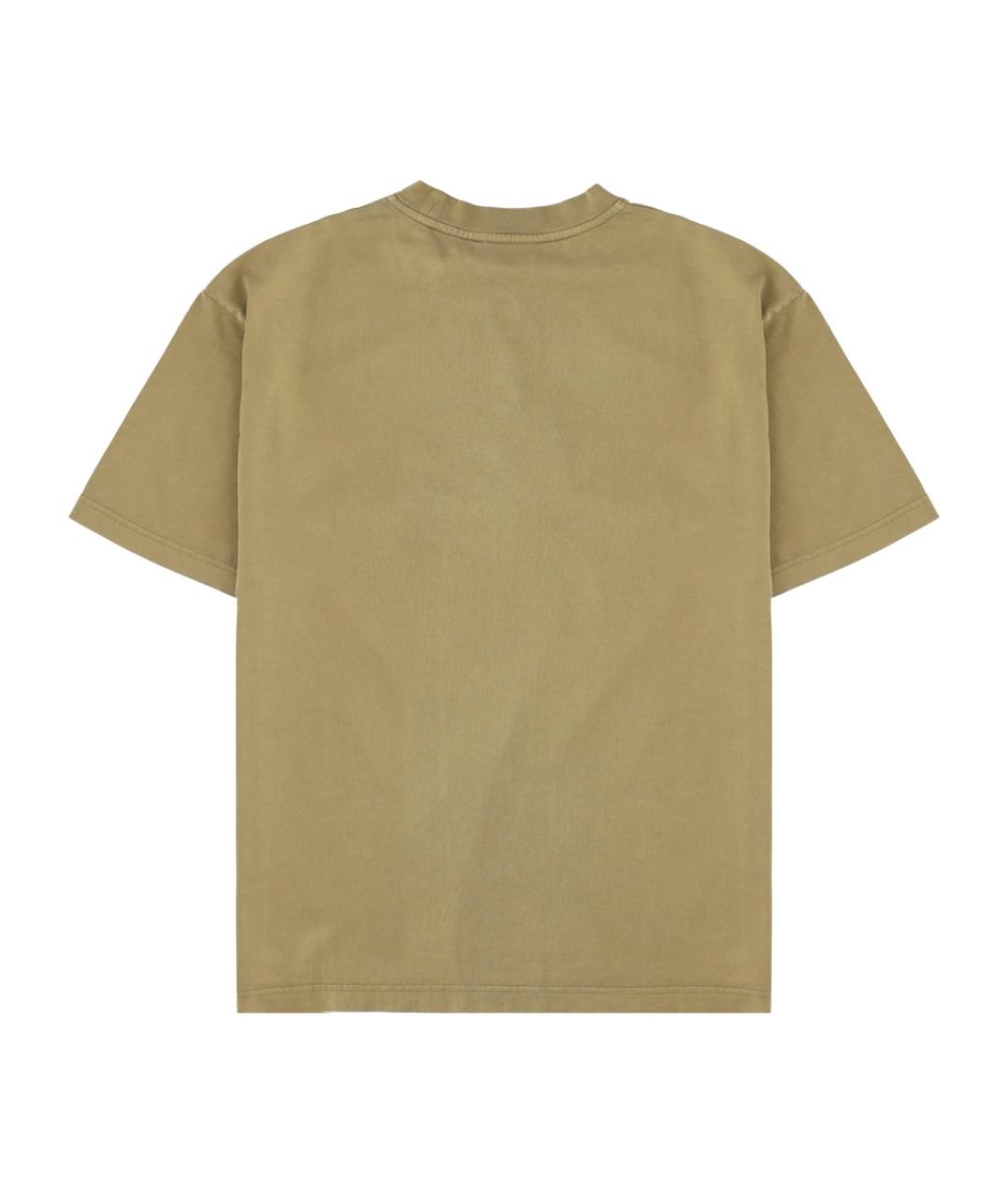 Drole de Monsieur Коричневая хлопковая футболка, фото 2