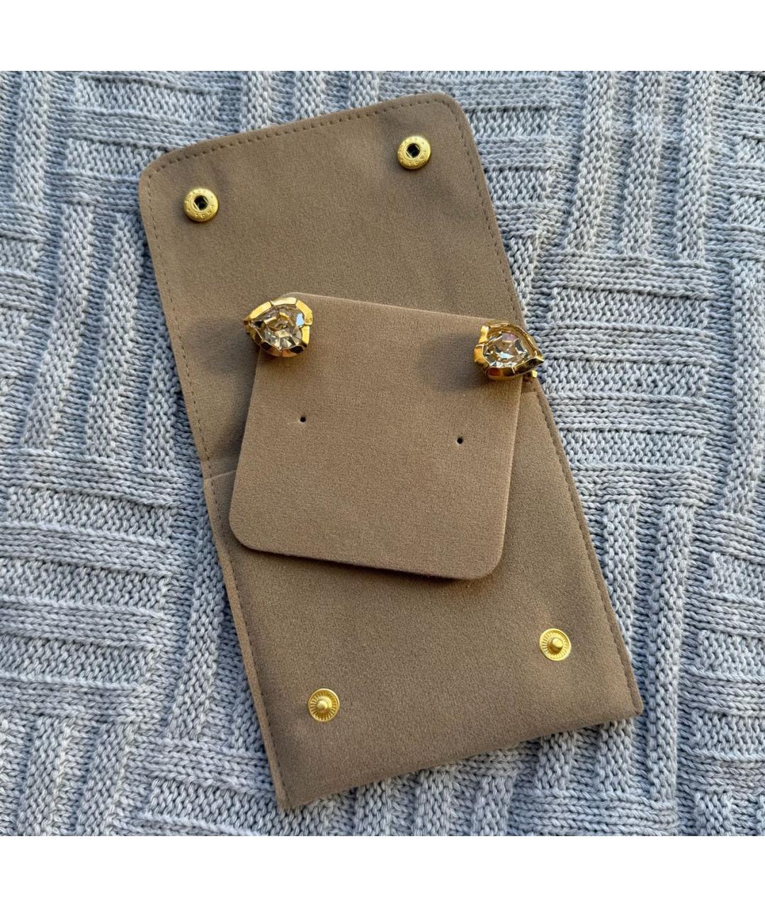 SAINT LAURENT Золотые серьги, фото 2