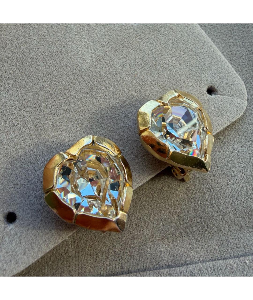 SAINT LAURENT Золотые серьги, фото 3