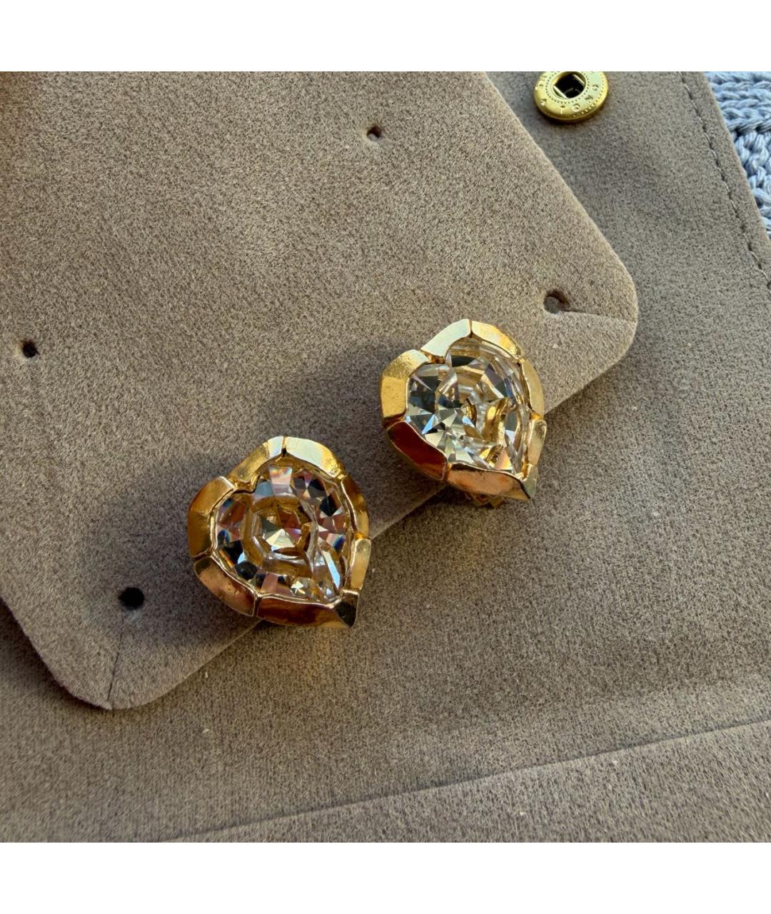 SAINT LAURENT Золотые серьги, фото 9