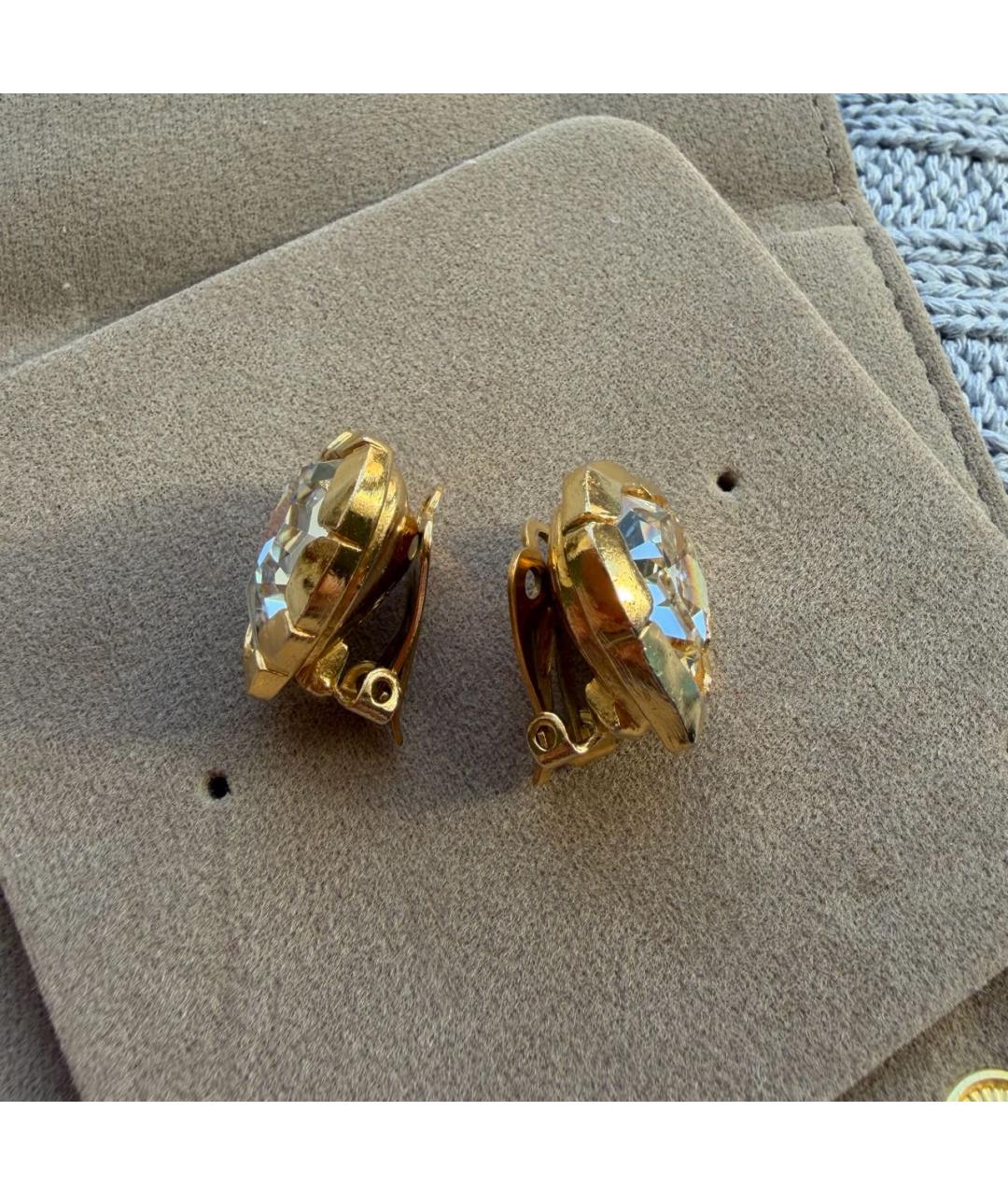 SAINT LAURENT Золотые серьги, фото 4