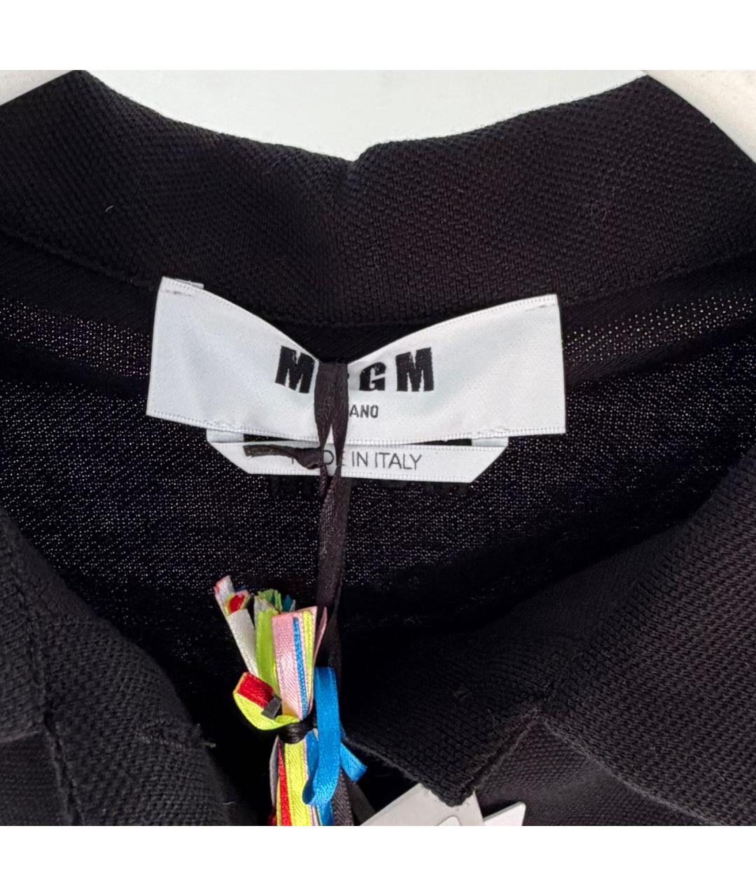 MSGM Черный хлопковый комбинезон, фото 6