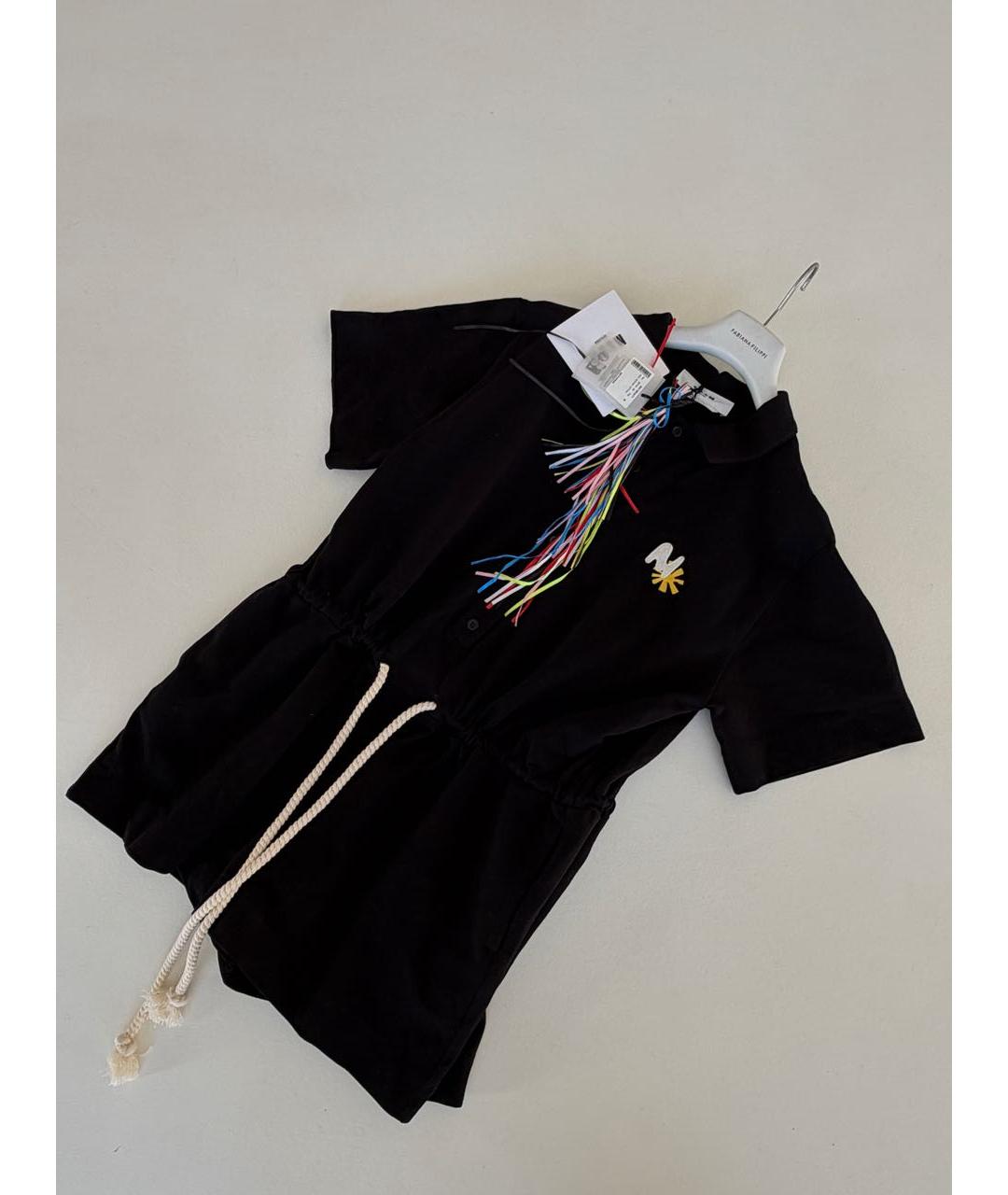 MSGM Черный хлопковый комбинезон, фото 4