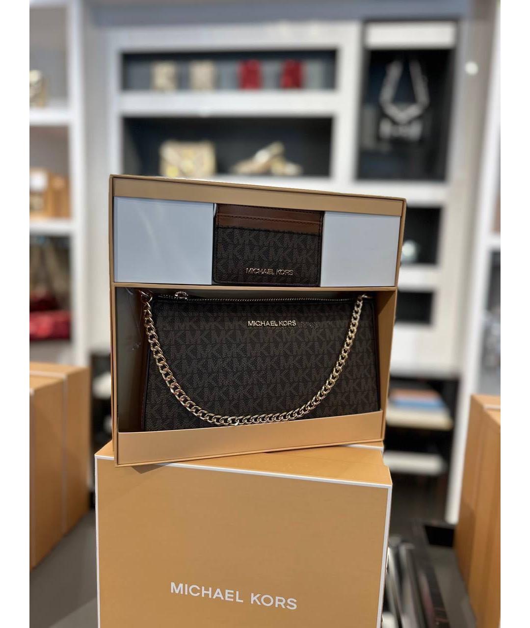 MICHAEL KORS Коричневая сумка через плечо, фото 5