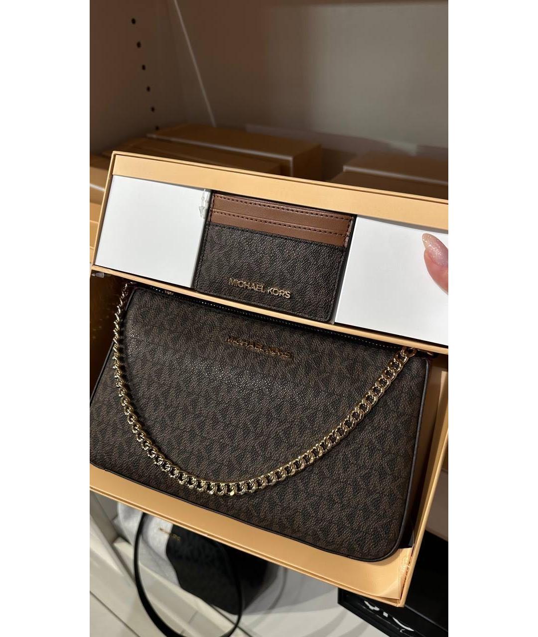 MICHAEL KORS Коричневая сумка через плечо, фото 6