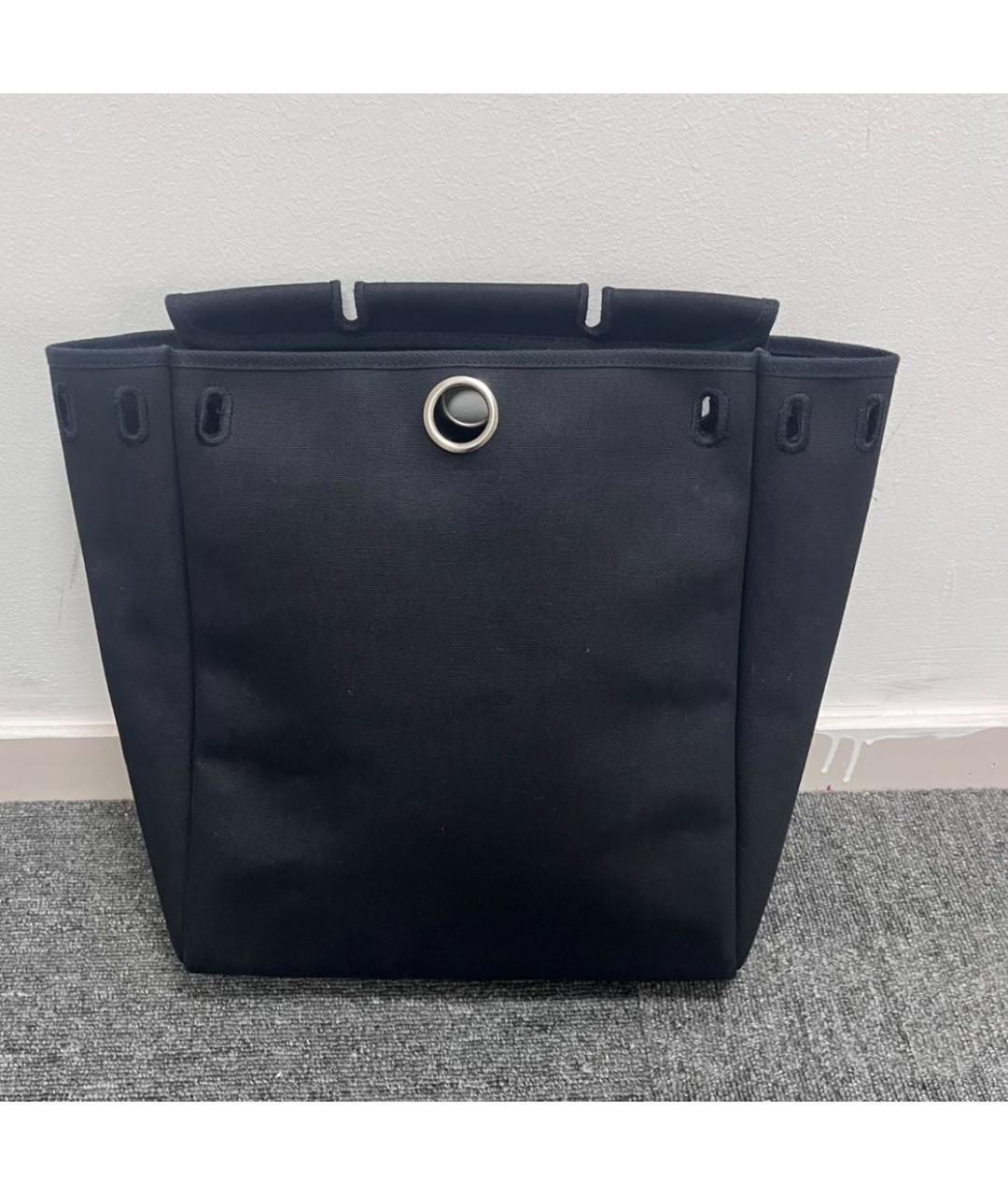 HERMES Черный тканевый рюкзак, фото 6