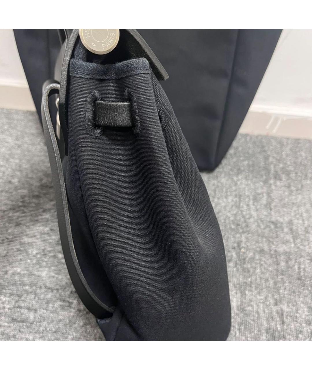 HERMES Черный тканевый рюкзак, фото 3