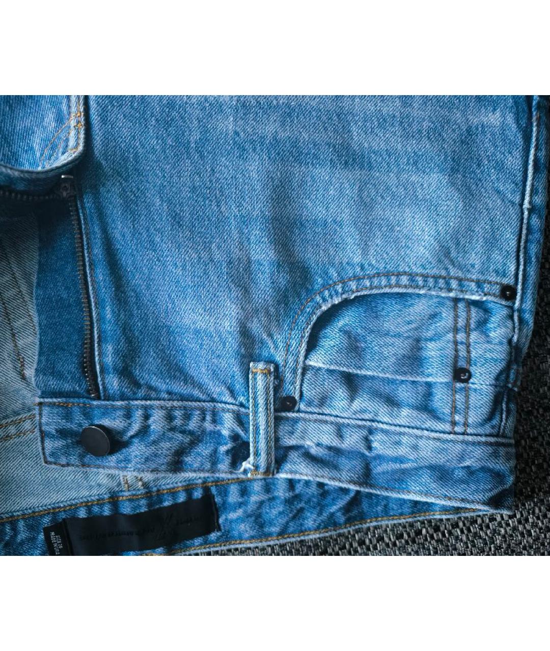 ALEXANDER WANG Синие хлопковые джинсы слим, фото 5