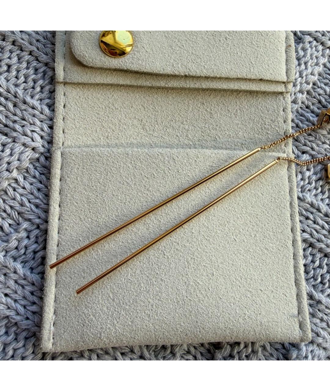 SAINT LAURENT Золотые серьги, фото 4