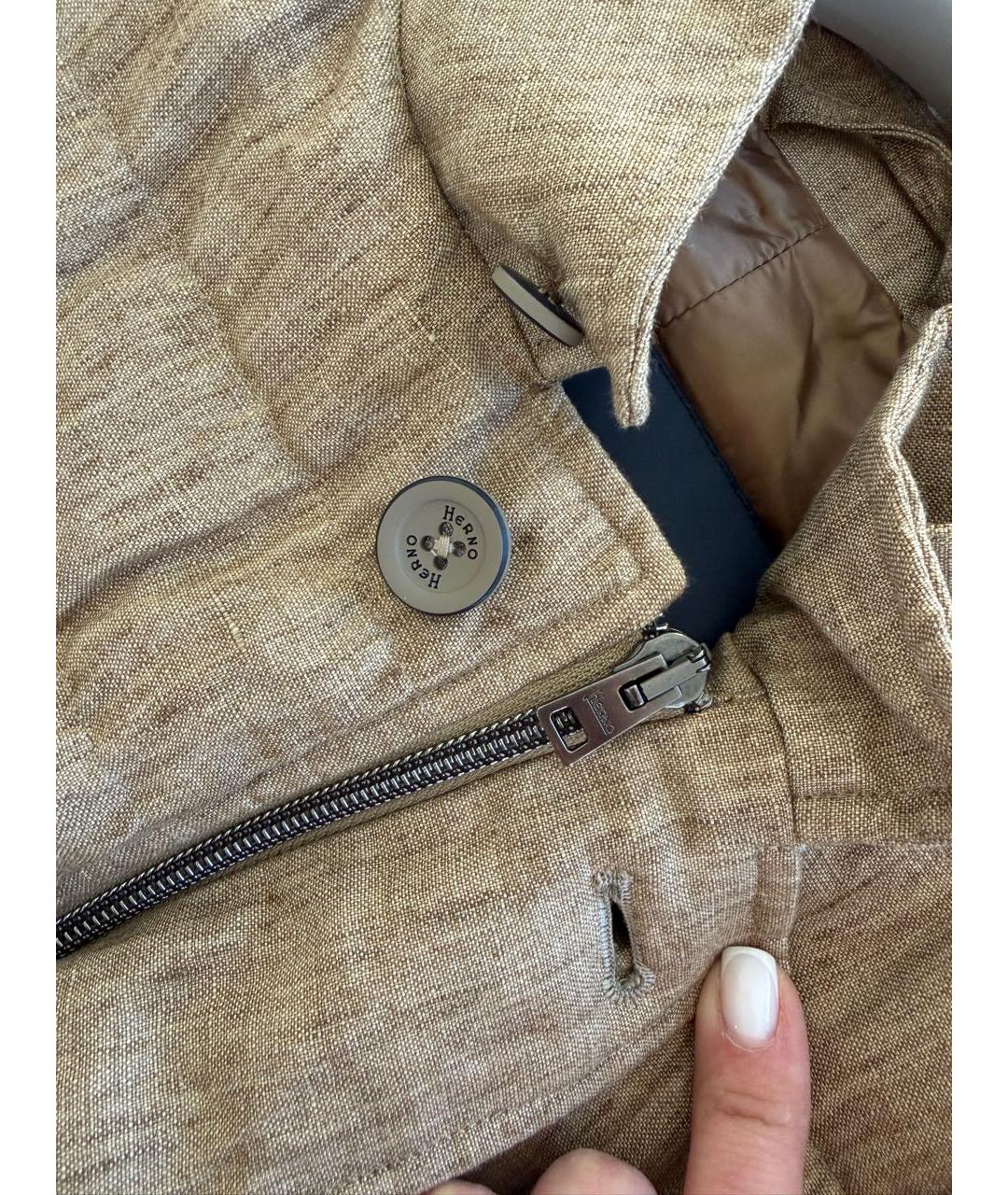 HERNO Бежевая куртка, фото 6