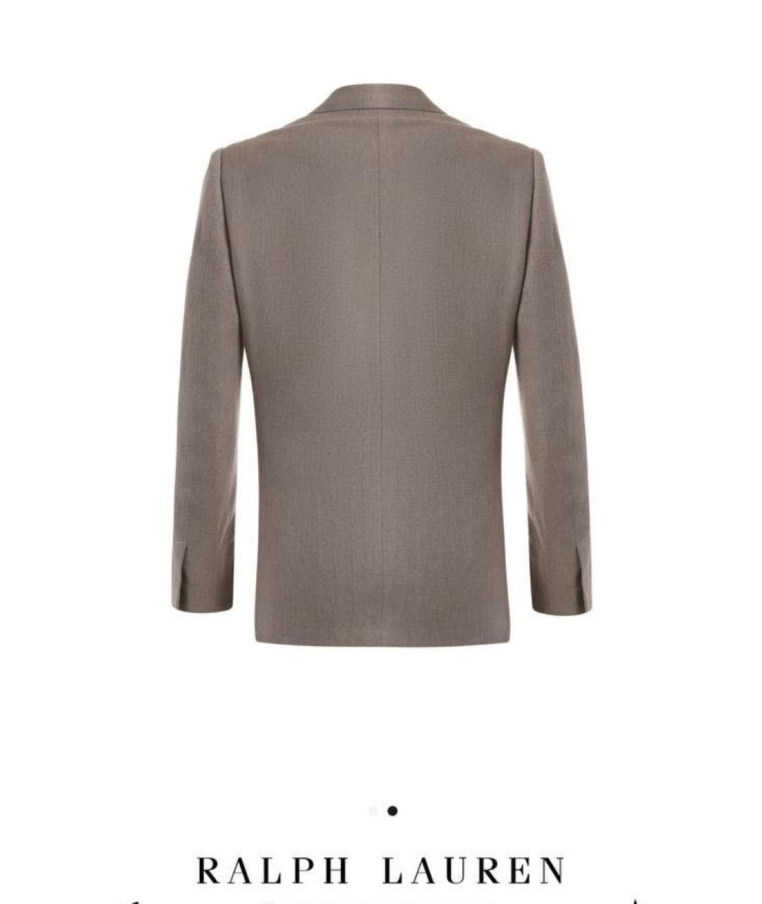 RALPH LAUREN Бежевый льняной пиджак, фото 2