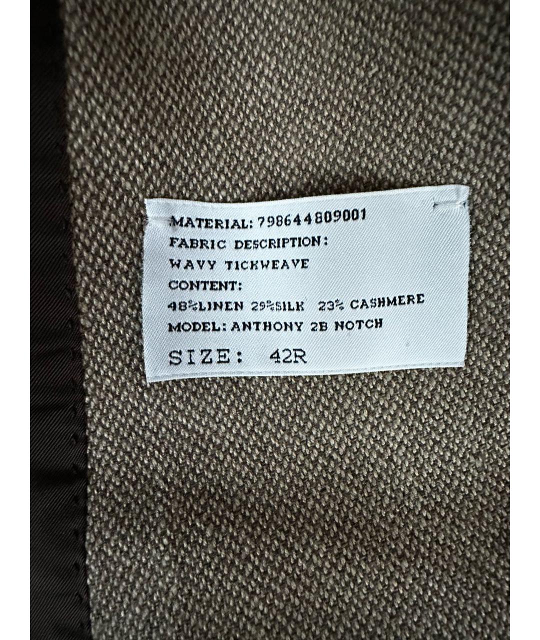 RALPH LAUREN Бежевый льняной пиджак, фото 3