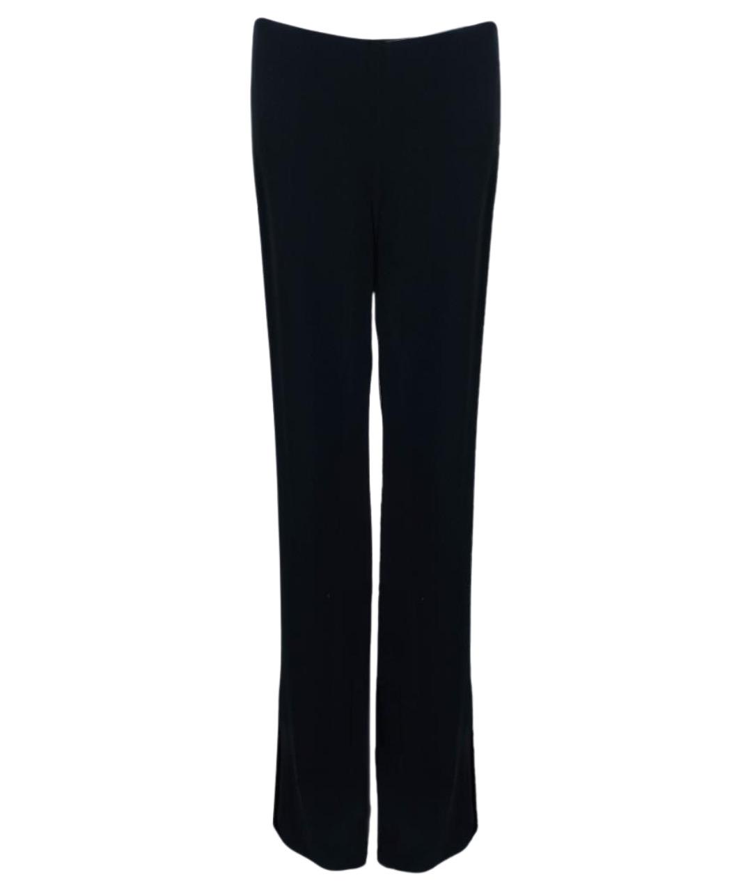 CHANEL Черные шелковые брюки широкие, фото 1