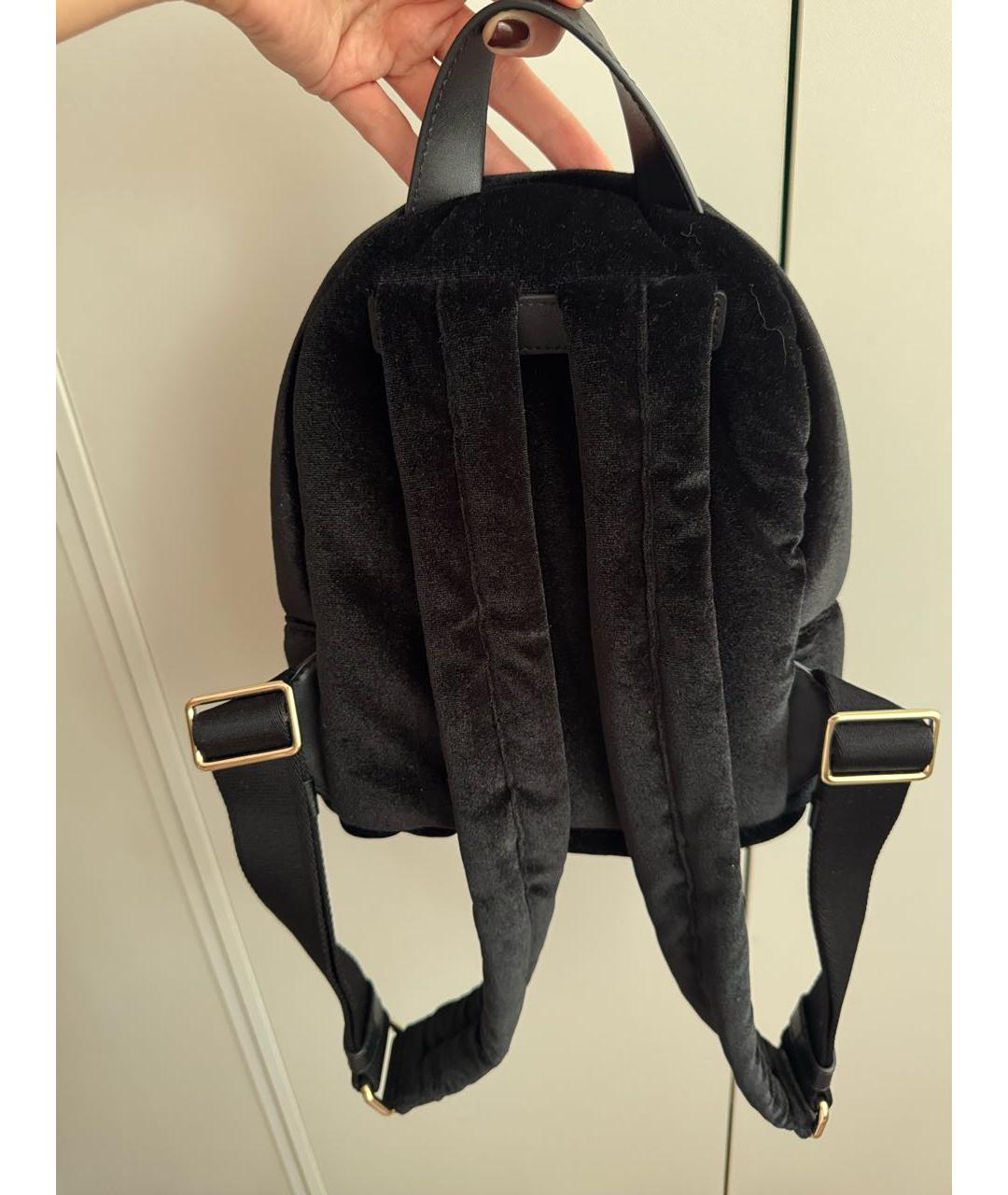 FURLA Черный бархатный рюкзак, фото 2