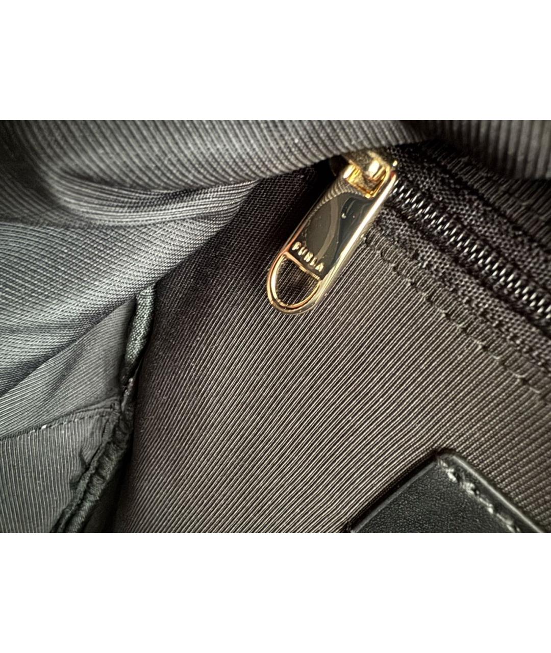 FURLA Черный бархатный рюкзак, фото 4