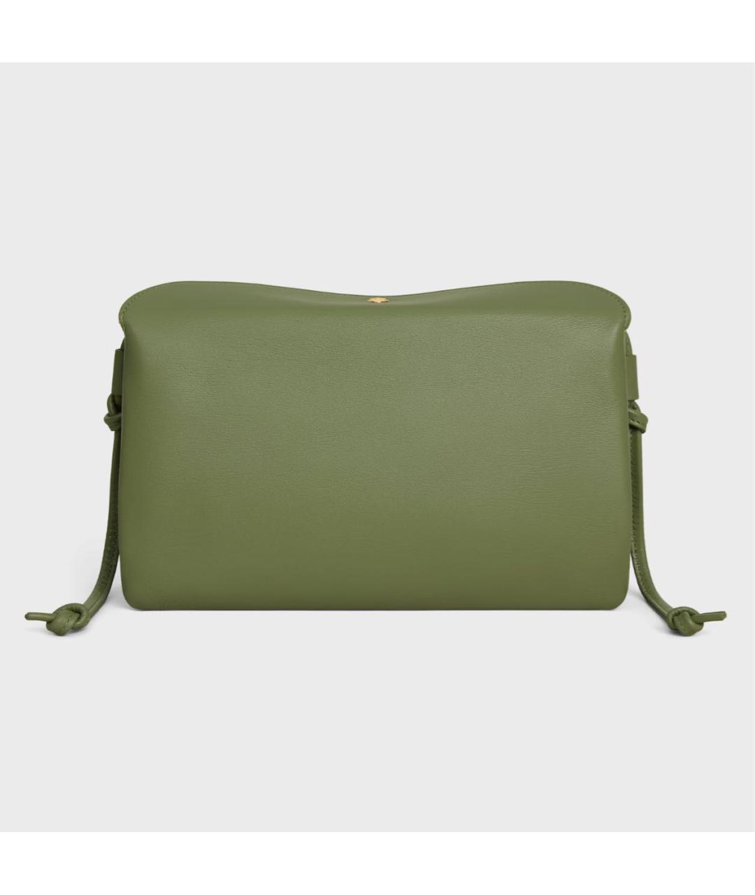 CELINE Зеленая кожаная сумка тоут, фото 3