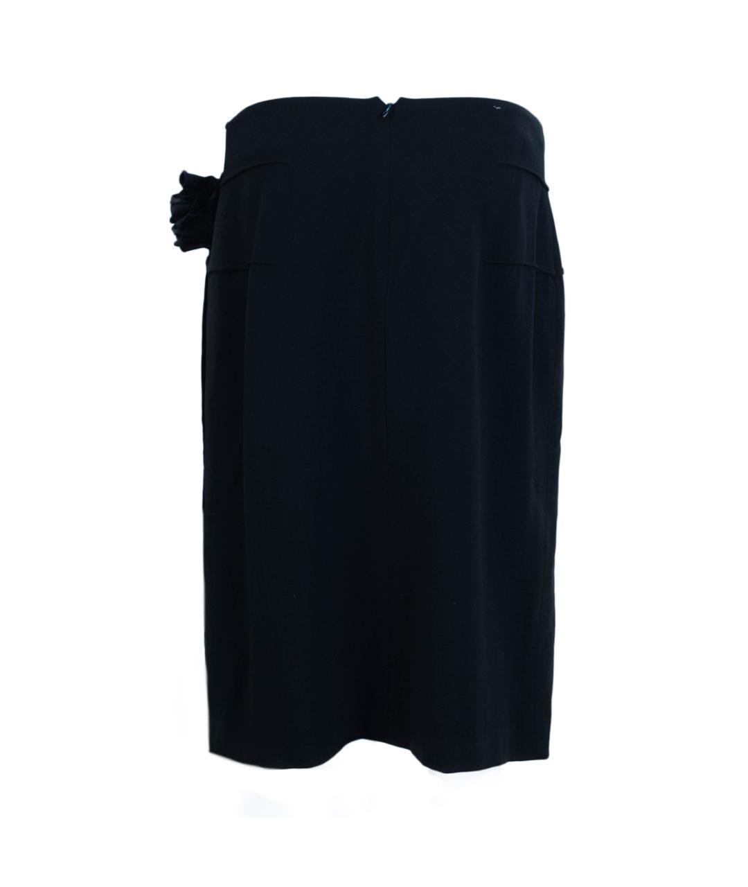 SONIA RYKIEL Черная шерстяная юбка миди, фото 2