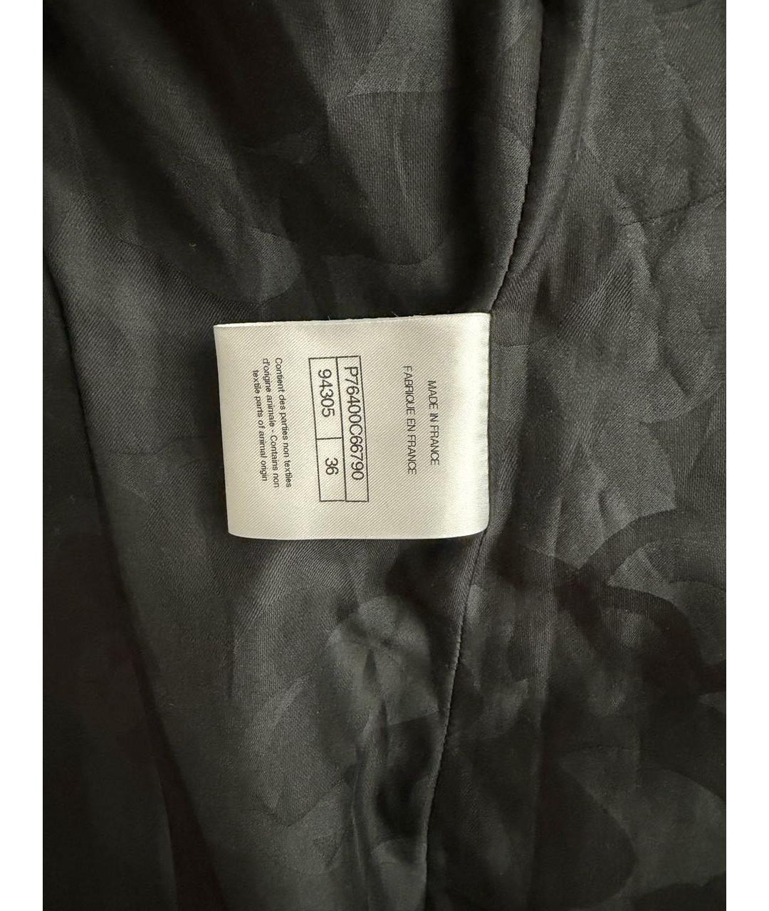 CHANEL Черное кожаное коктейльное платье, фото 4