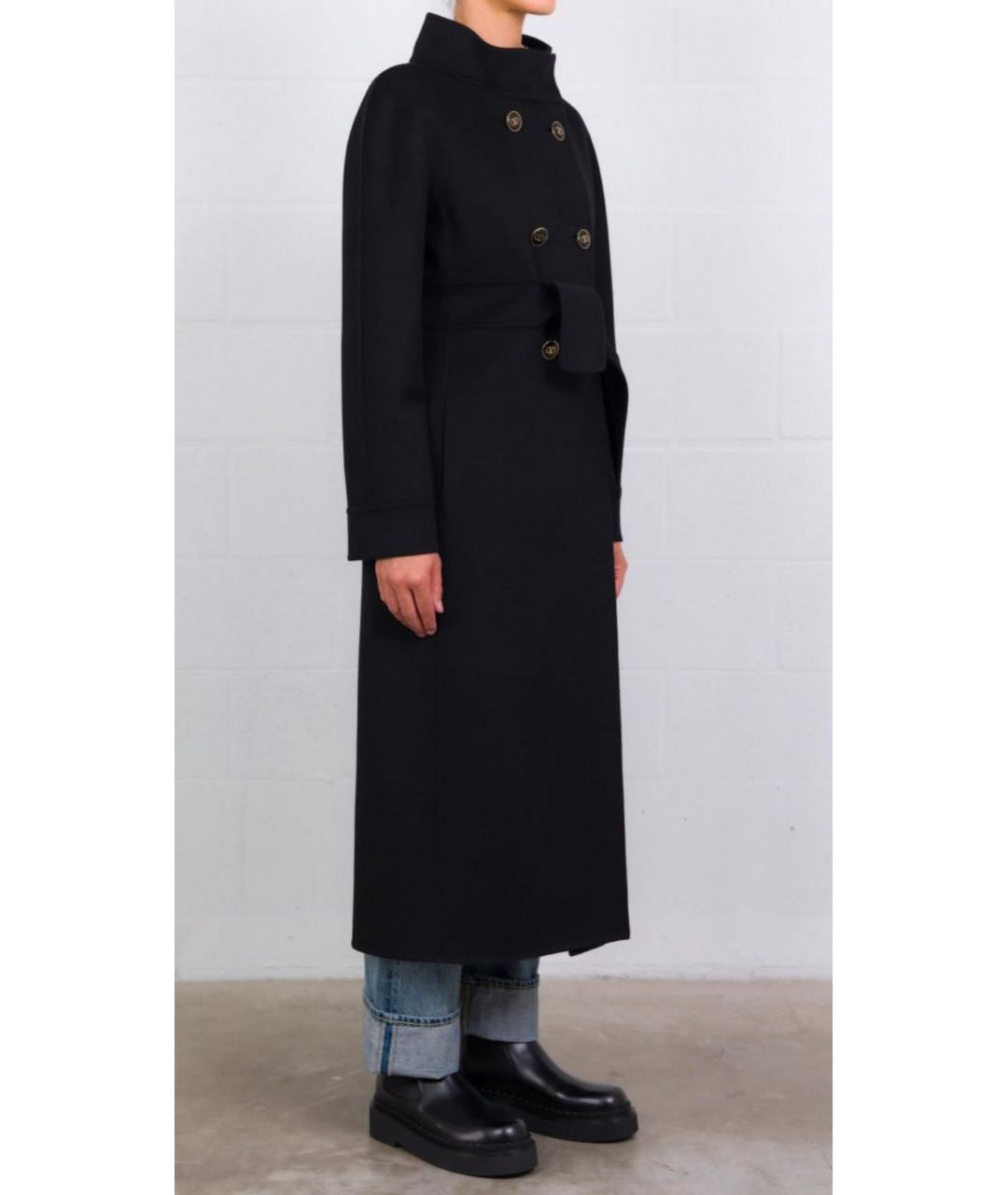 VALENTINO Черное шерстяное пальто, фото 3