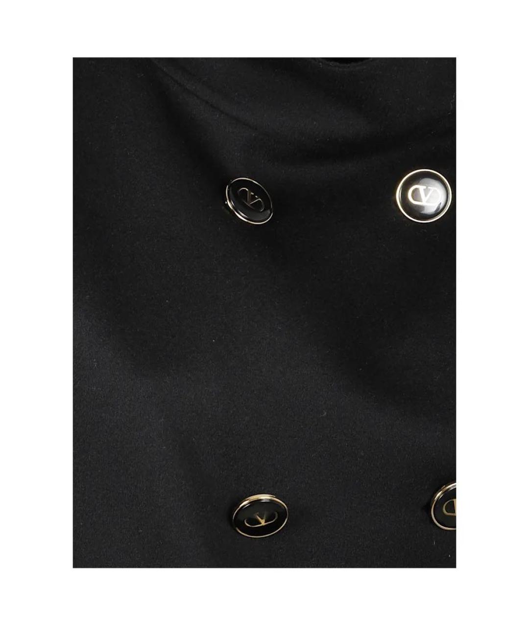 VALENTINO Черное шерстяное пальто, фото 6