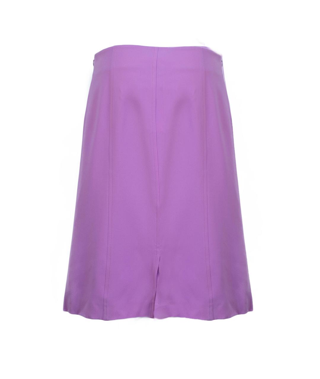 EMILIO PUCCI Розовая шелковая юбка миди, фото 2