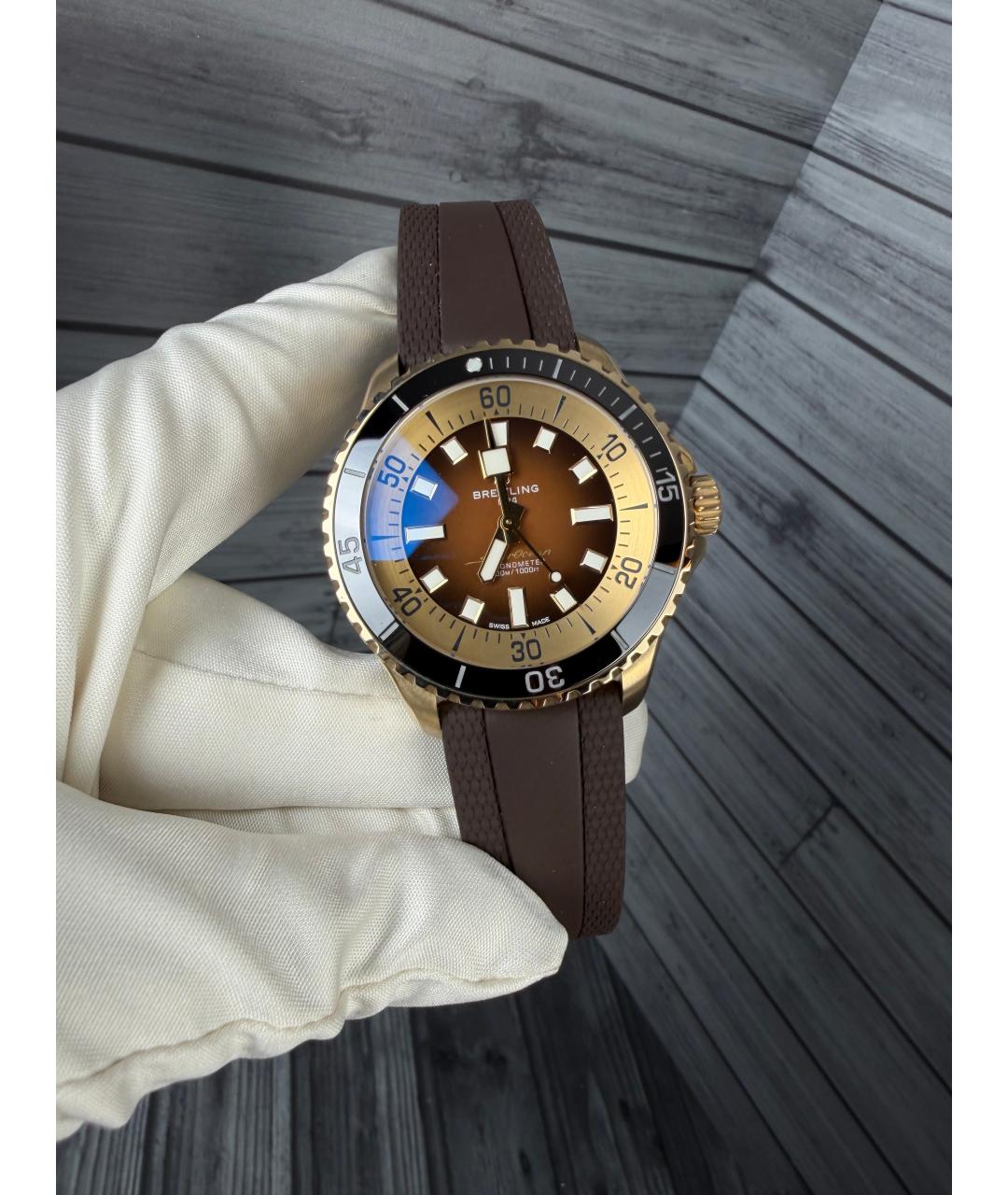 BREITLING Коричневые часы, фото 2