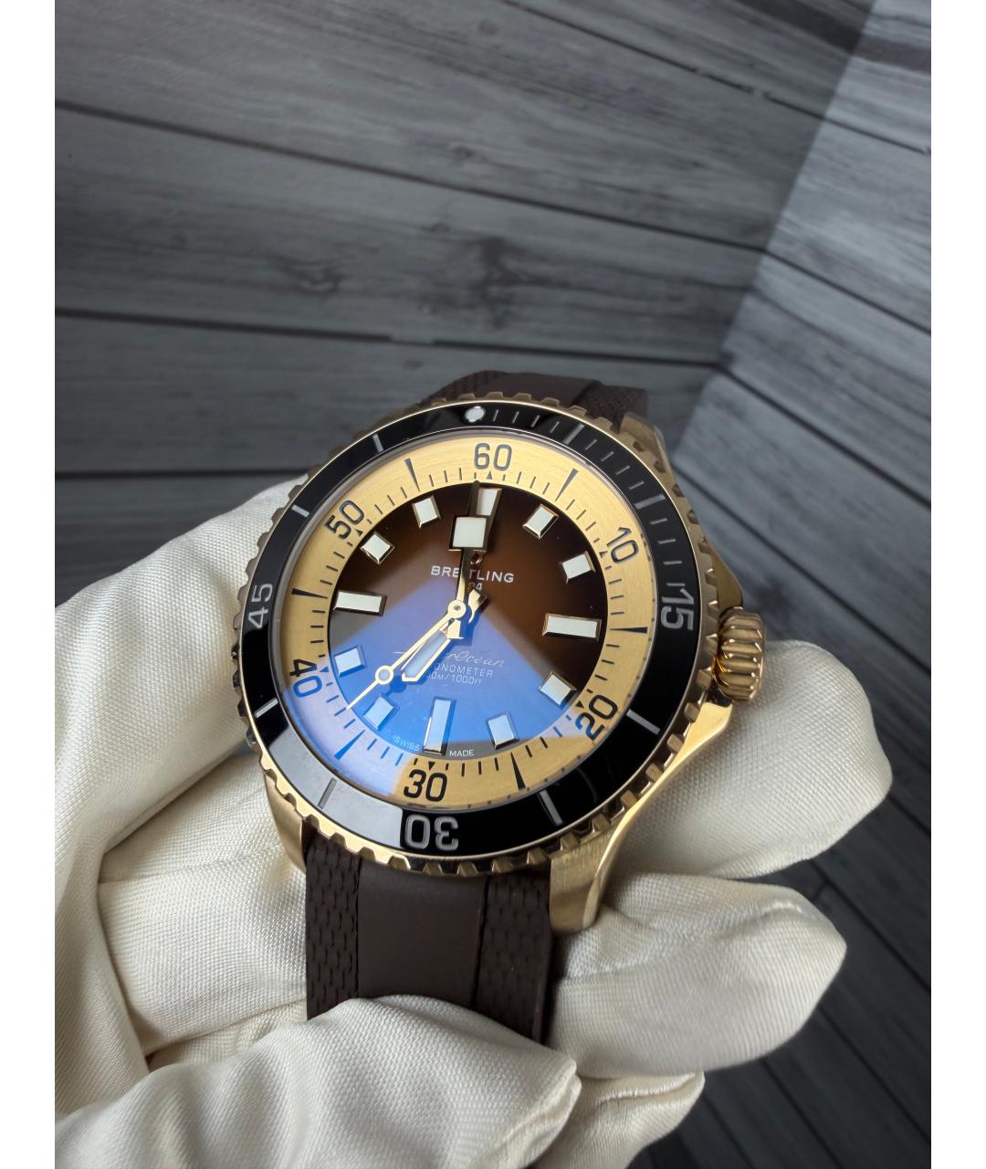 BREITLING Коричневые часы, фото 3