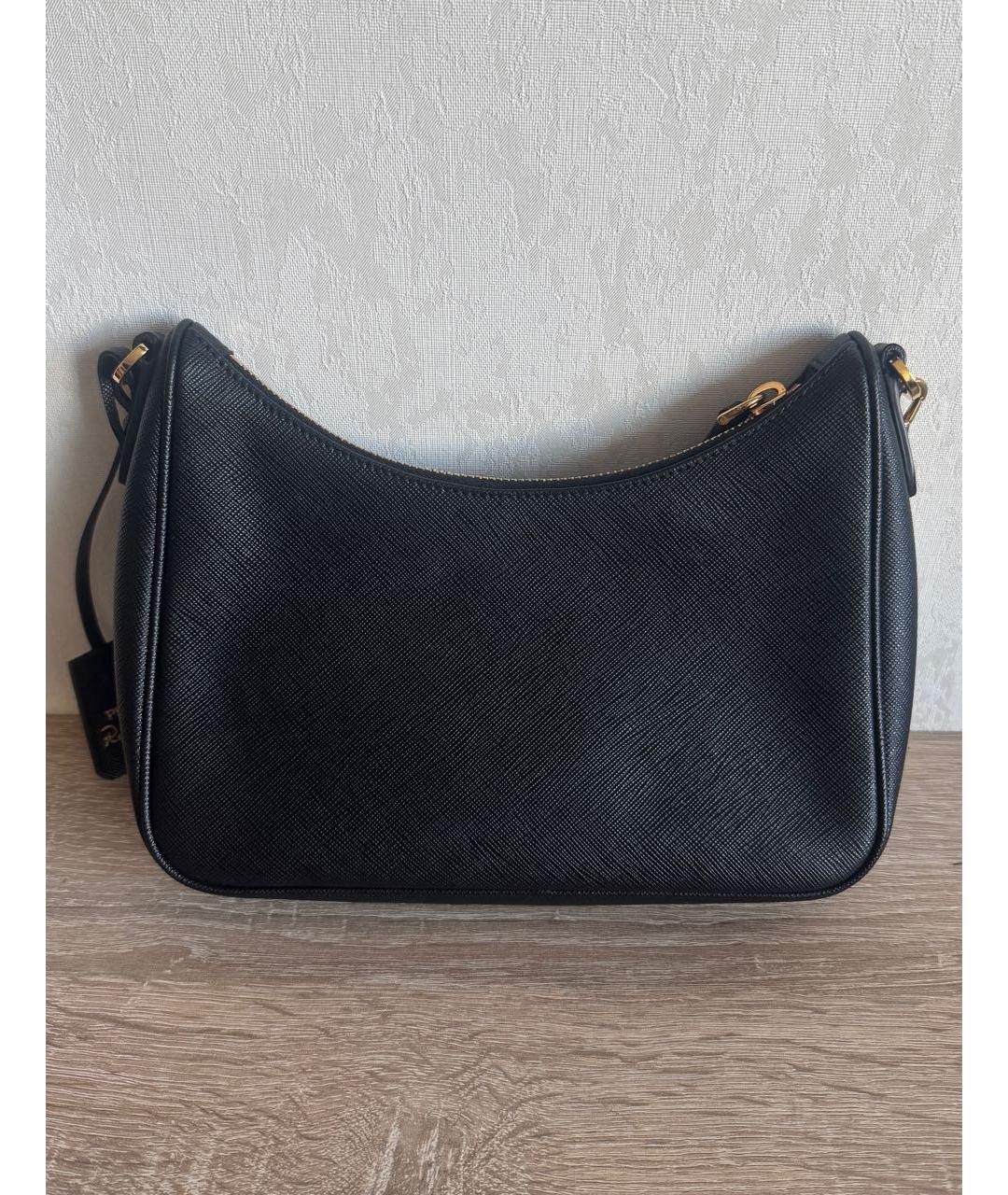 PRADA Черная кожаная сумка через плечо, фото 2