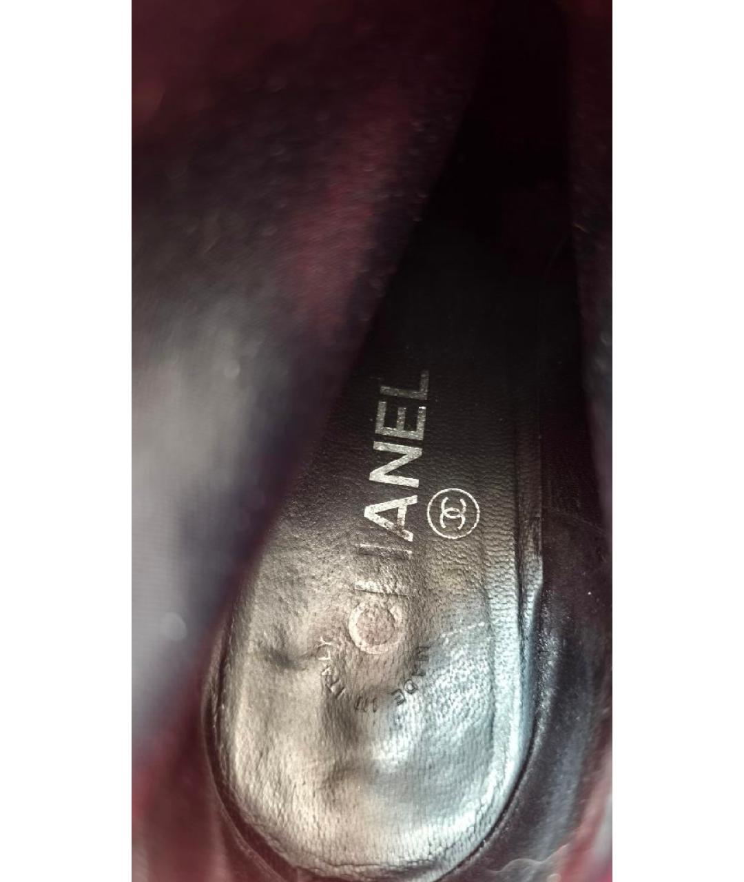 CHANEL Серые замшевые ботильоны, фото 7