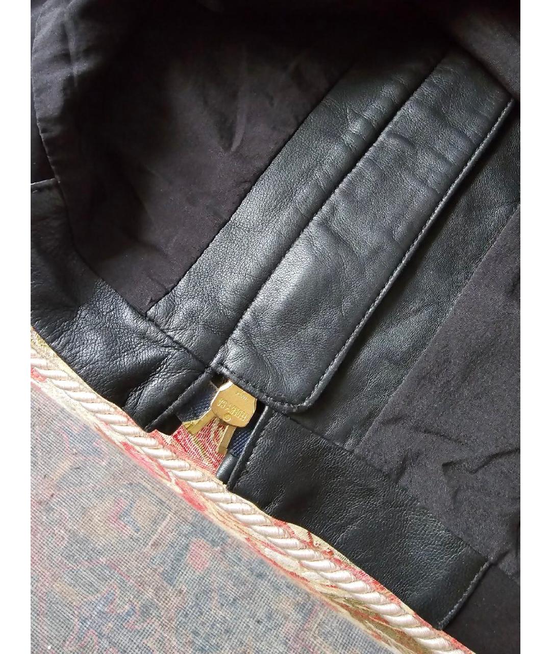 VERSUS VERSACE Черное кожаное платье, фото 9