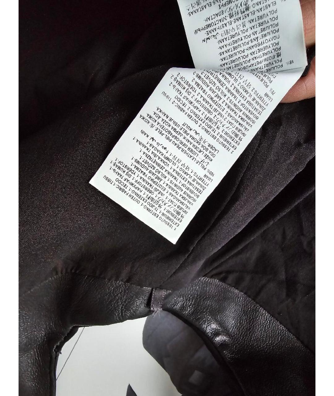 VERSUS VERSACE Черное кожаное платье, фото 5