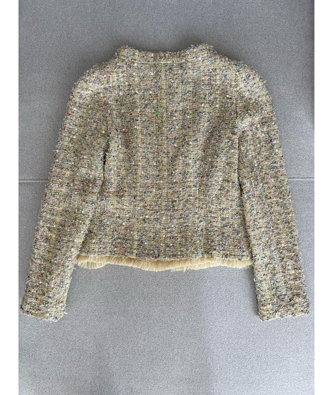 CHANEL Мульти твидовый жакет/пиджак, фото 2