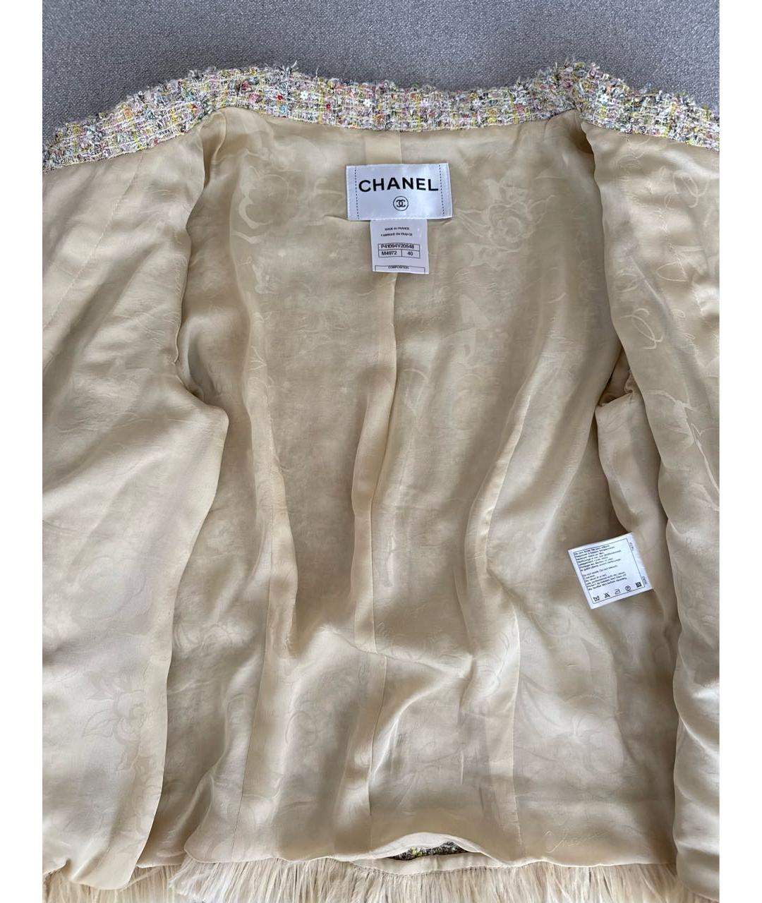 CHANEL Мульти твидовый жакет/пиджак, фото 3