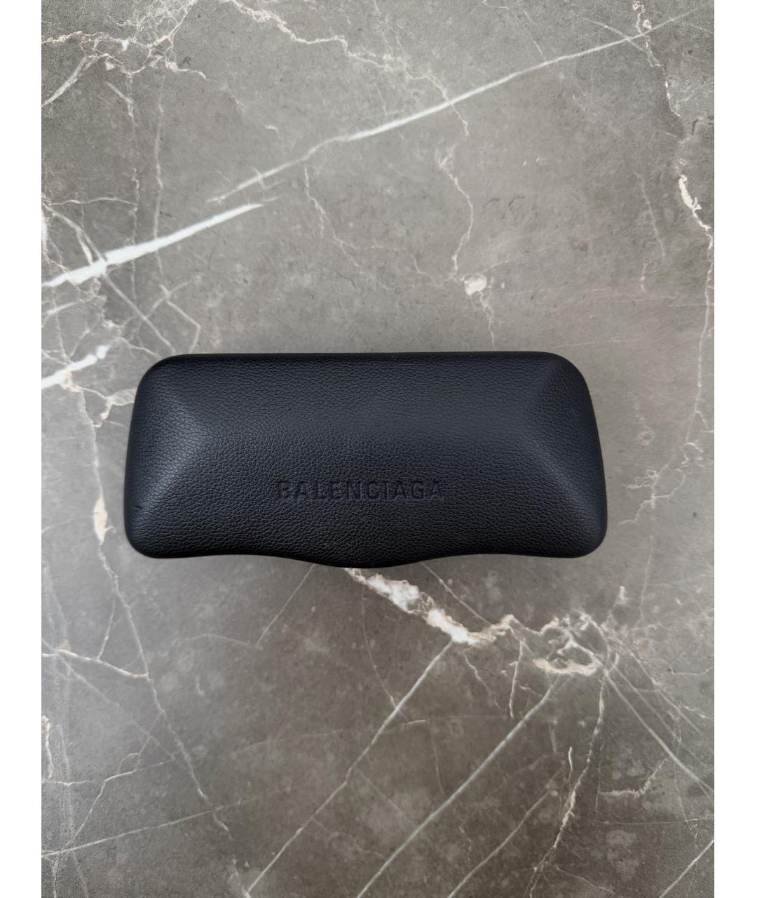 BALENCIAGA Черные пластиковые солнцезащитные очки, фото 4